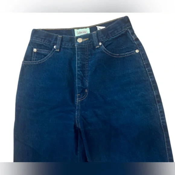 Vintage Sasson High Waist Straight Leg Cropped JeansIndigo BlueW27 x L24.5